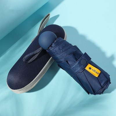 Vreckový slnečník, ovocný dáždnik, mini dáždnik pre ženy, ochrana pred slnkom, UV žiarením, skladací, 5-násobný, super malý, prenosný, box