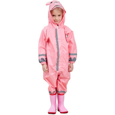 Detský kreslený pršiplášť, nepremokavý overal s motívom žirafy, viacfarebný, unisex, 3-10 rokov