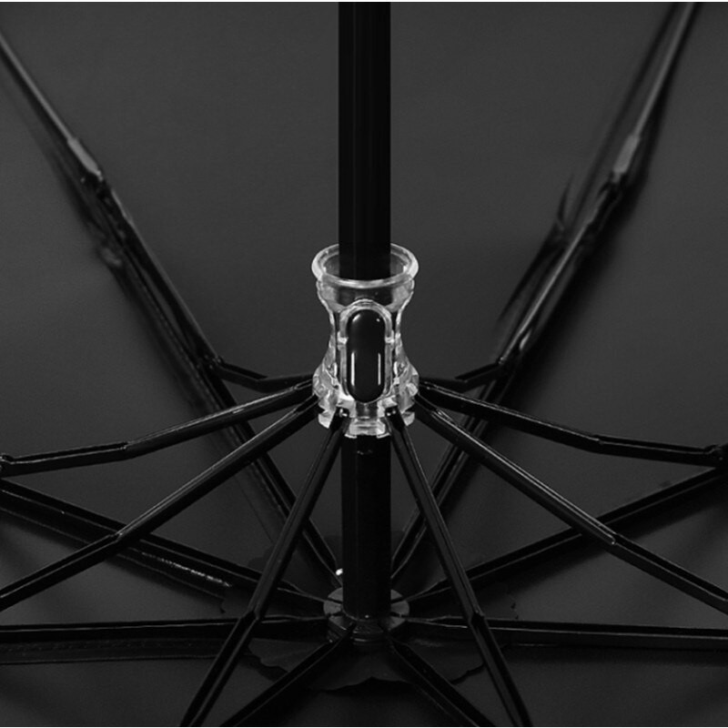 Skladací slnečník, dámsky, ručne tlačiteľný, pánsky, čierny, gumený, látkový, príručná batožina Y111