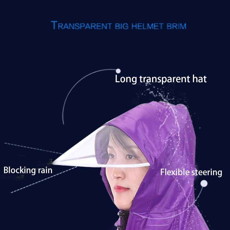 Kerékpáros kerékpáros esőkabát férfi női esőkabát poncsó kapucnis szélálló esőkabát Mobilitás robogóvédő esőkabát