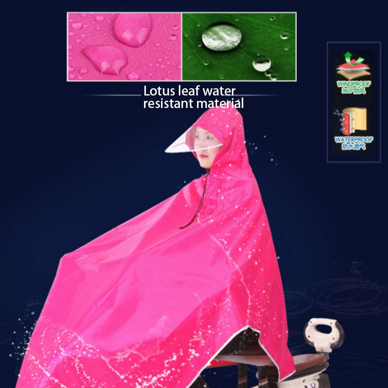 Kerékpáros kerékpáros esőkabát férfi női esőkabát poncsó kapucnis szélálló esőkabát Mobilitás robogóvédő esőkabát