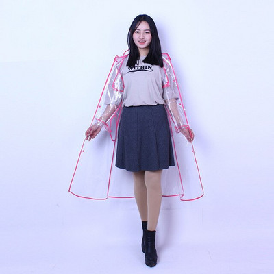 Dlhý priehľadný pršiplášť z EVA materiálu, dámska nepriepustná nepremokavá bunda, plášť na turistiku, cestovanie, kempovanie, dospelých, mužov, módny pršiplášť