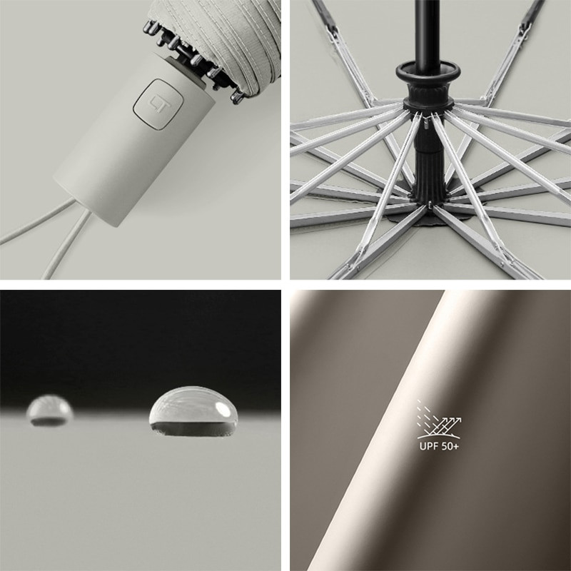 Jednoduchý dizajn, priehľadný dáždnik, automatický, rovnaký farebný náter, ochrana pred slnkom, dáždniky, dáždniky pre ženy, skladacie, čierne, pánske, paraguay