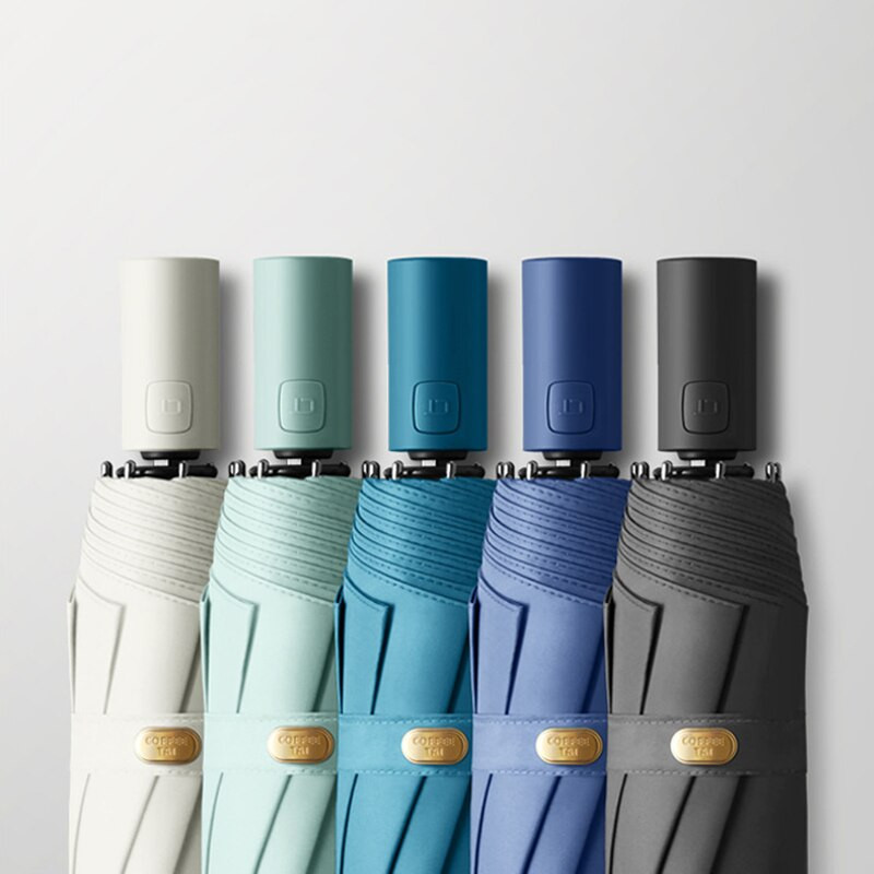 Jednoduchý dizajn, priehľadný dáždnik, automatický, rovnaký farebný náter, ochrana pred slnkom, dáždniky, dáždniky pre ženy, skladacie, čierne, pánske, paraguay