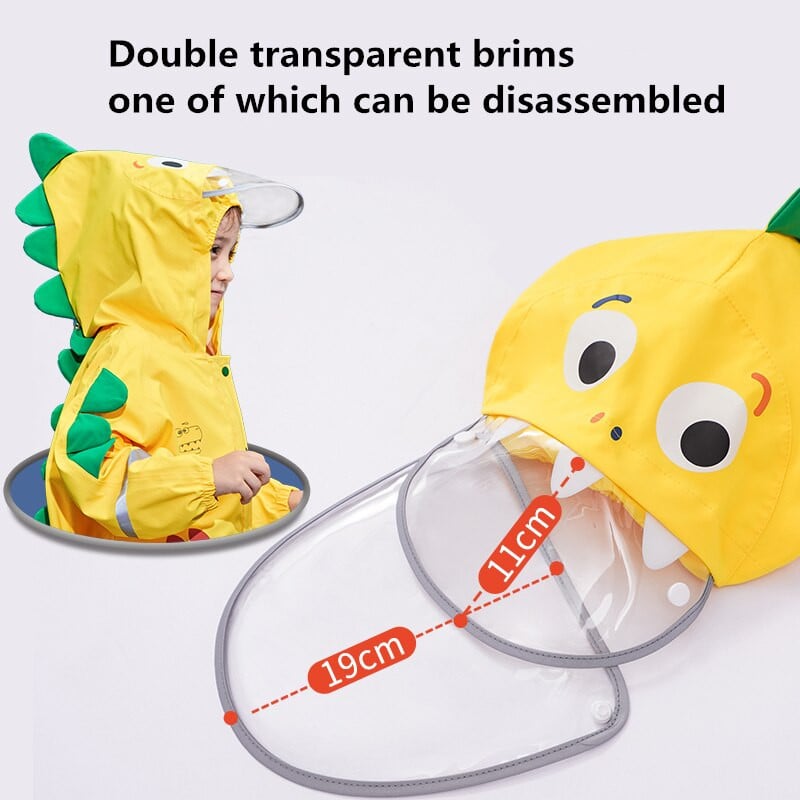 Najluxusnejší detský okrídlený jednorožec pršiplášť pre deti, kreslený film s dinosaurom, nepremokavý pršiplášť pre dievčatá, pončo, nepriepustný pre chlapcov, skákacie skákačky