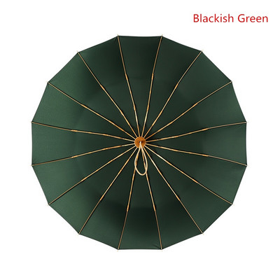 Vintage dáždnik 16 kostí ľahký hliníkový zliatina daždivý pevný skladací vetruodolný veľký dáždnik muži dážď ženy darček slnečník