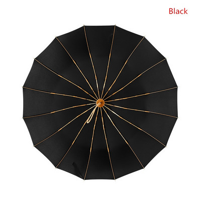 Vintage dáždnik 16 kostí ľahký hliníkový zliatina daždivý pevný skladací vetruodolný veľký dáždnik muži dážď ženy darček slnečník