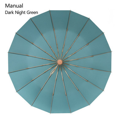 Vintage dáždnik 16 kostí ľahký hliníkový zliatina daždivý pevný skladací vetruodolný veľký dáždnik muži dážď ženy darček slnečník