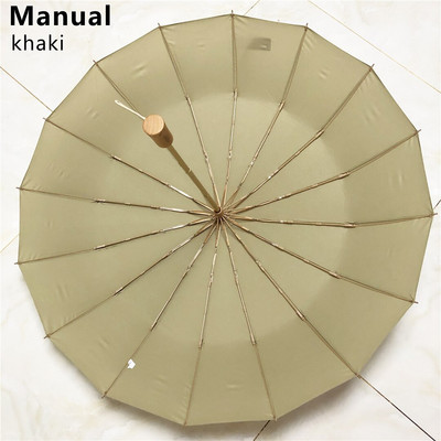 Vintage dáždnik 16 kostí ľahký hliníkový zliatina daždivý pevný skladací vetruodolný veľký dáždnik muži dážď ženy darček slnečník