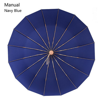 Vintage dáždnik 16 kostí ľahký hliníkový zliatina daždivý pevný skladací vetruodolný veľký dáždnik muži dážď ženy darček slnečník