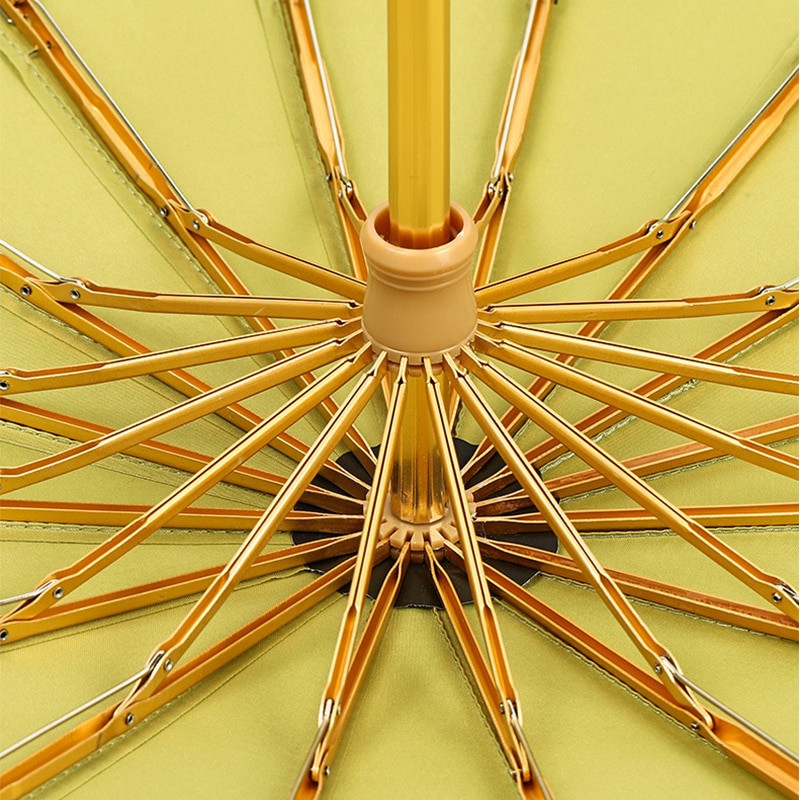 Vintage dáždnik 16 kostí ľahký hliníkový zliatina daždivý pevný skladací vetruodolný veľký dáždnik muži dážď ženy darček slnečník