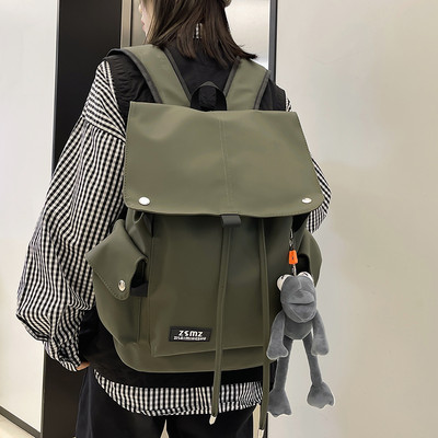 Modni uniseks tekstilni ruksak s logotipom i vezicama