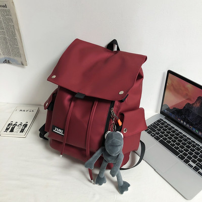 Modni uniseks tekstilni ruksak s logotipom i vezicama