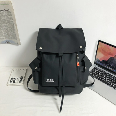 Modni uniseks tekstilni ruksak s logotipom i vezicama