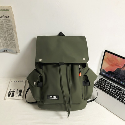 Modni uniseks tekstilni ruksak s logotipom i vezicama