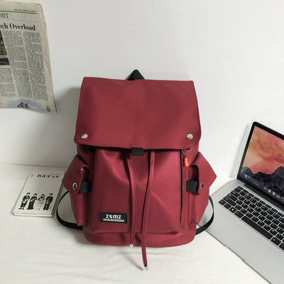 Modni uniseks tekstilni ruksak s logotipom i vezicama