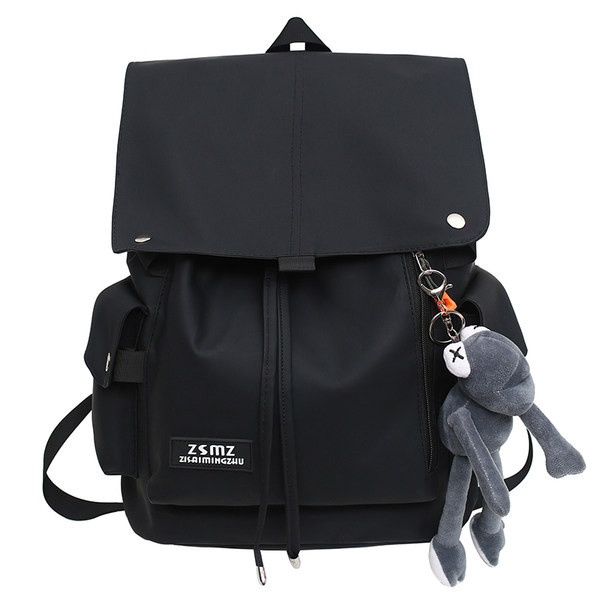 Modni uniseks tekstilni ruksak s logotipom i vezicama