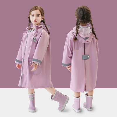 Detský veľmi hrubý pršiplášť Vonkajší nepremokavý pršiplášť Detský vetruodolný pončo Chlapci Dievčatá Stredoškolské oblečenie pre študentov pršiplášťov