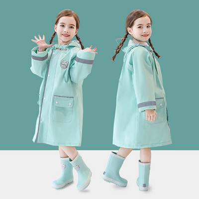 Detský veľmi hrubý pršiplášť Vonkajší nepremokavý pršiplášť Detský vetruodolný pončo Chlapci Dievčatá Stredoškolské oblečenie pre študentov pršiplášťov
