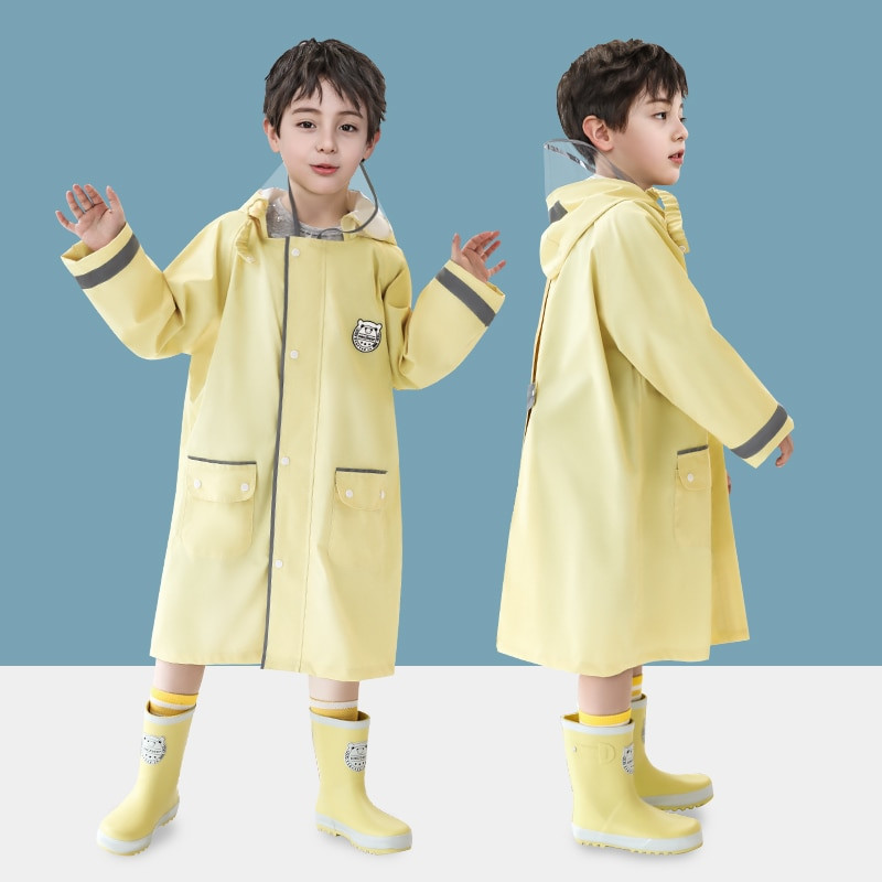 Detský veľmi hrubý pršiplášť Vonkajší nepremokavý pršiplášť Detský vetruodolný pončo Chlapci Dievčatá Stredoškolské oblečenie pre študentov pršiplášťov