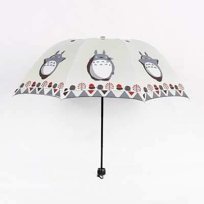 Detský dáždnik Anime Môj sused Totoro Roztomilý denný skladací dáždnik Cosplay kolekcia Detský kreslený dáždnik s drakmi a mačkami