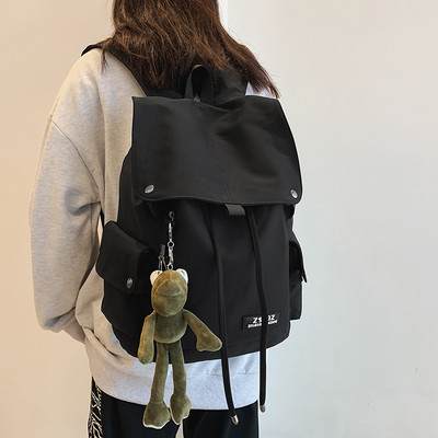 Rucsac pentru bărbați cu șireturi și logo potrivit pentru viața de zi cu zi