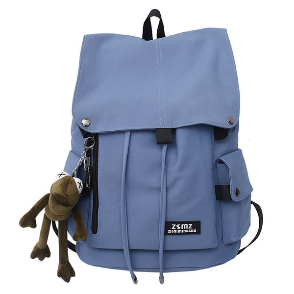 Rucsac pentru bărbați cu șireturi și logo potrivit pentru viața de zi cu zi