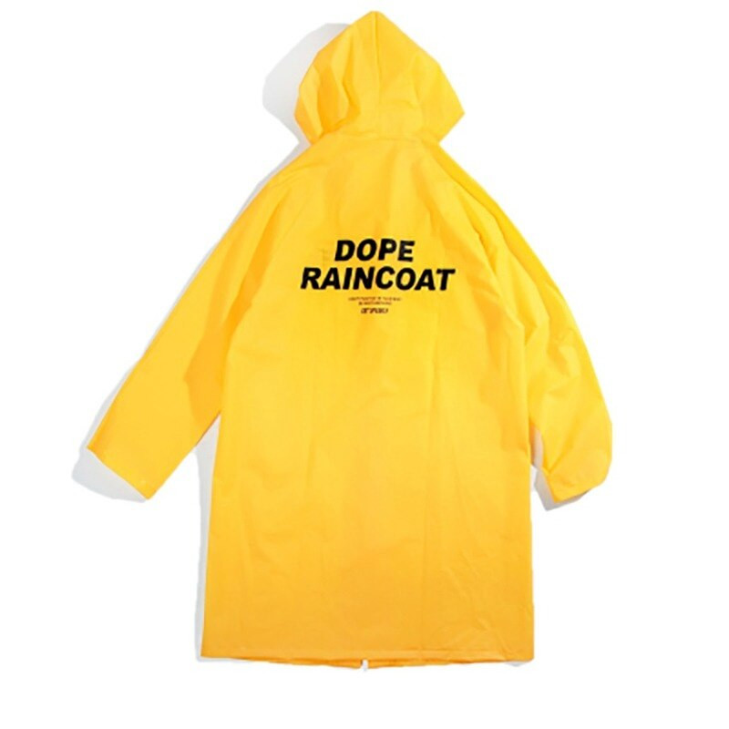 Pelernă de ploaie în stil de stradă pentru cupluri pentru adulți, bărbați și femei, îmbrăcăminte de ploaie universală, transparentă, impermeabilă, cu glugă, haină de ploaie