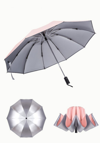 Αντιανεμική αντίστροφη ομπρέλα για άνδρες 10 K Auto Business Car Umbrella Γυναικεία Πτυσσόμενη ομπρέλα ηλίου Anti-UV Automatic Sun Αρσενικό Paraguas