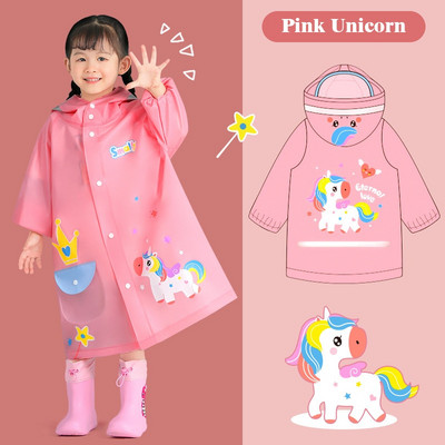 2021 Doprava zadarmo Detský pršiplášť s jednorožcom, chlapci a dievčatá, nepremokavý overal s kapucňou, kreslený film s dinosaurom, detské pršiplášte a nohavice