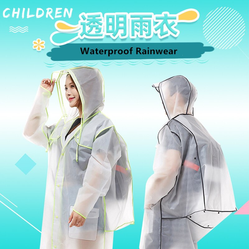 Nové módne dámske priehľadné plastové dievčenské pláštenky na cestovanie, nepremokavé pláštenky na dažďovú vodu pre mužov, pončo, vonkajší pláštenka na nosenie batohu