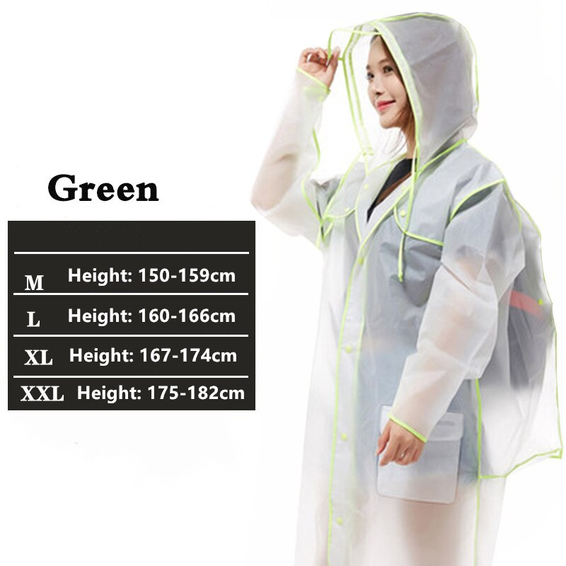 Nové módne dámske priehľadné plastové dievčenské pláštenky na cestovanie, nepremokavé pláštenky na dažďovú vodu pre mužov, pončo, vonkajší pláštenka na nosenie batohu