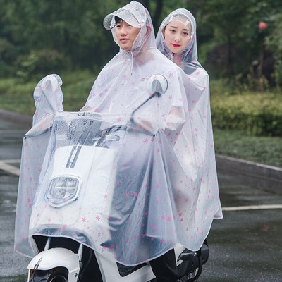 Priehľadný bicykel, motocykel, vetruodolný pršiplášť Chubasquero Moto, nepriepustný priehľadný pršiplášť, jednoduchý, dvojitý pršiplášť