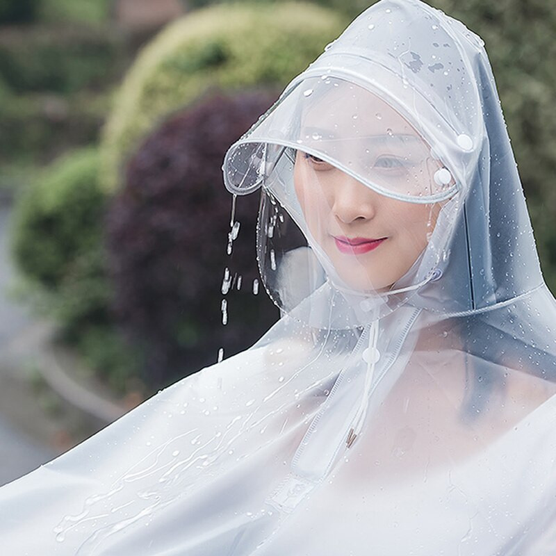 Priehľadný bicykel, motocykel, vetruodolný pršiplášť Chubasquero Moto, nepriepustný priehľadný pršiplášť, jednoduchý, dvojitý pršiplášť