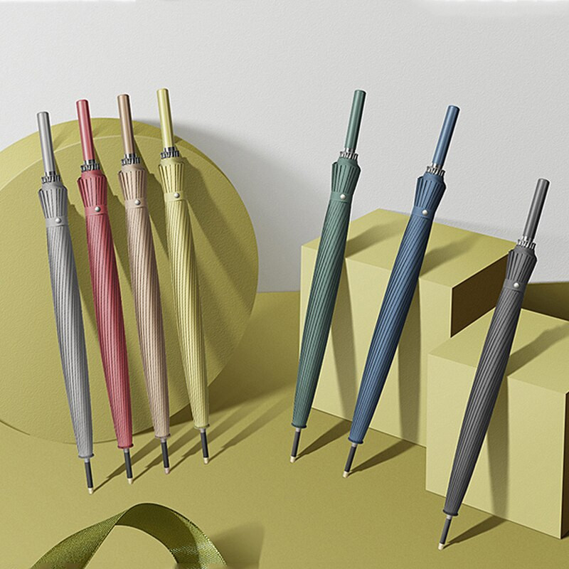 Veľký golfový dáždnik z 24K silných sklenených vlákien, vodotesný, s dlhou rukoväťou, pre mužov v biznise