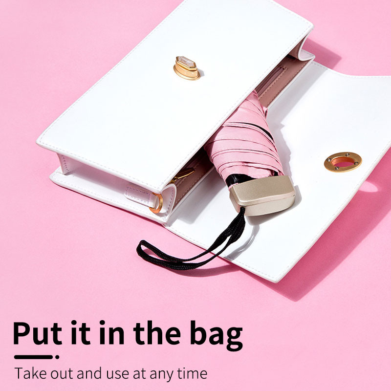 210g super ľahký vreckový skladací dáždnik, dáždnik, darček pre ženy, mužov, cestovný slnečník pre dievčatá, anti-UV, slnečný, 5-násobný, mini dáždnik pre deti, paraguay