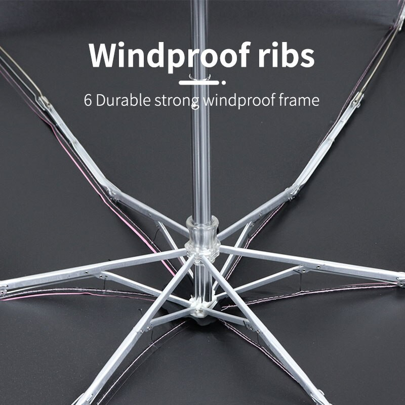 210g super ľahký vreckový skladací dáždnik, dáždnik, darček pre ženy, mužov, cestovný slnečník pre dievčatá, anti-UV, slnečný, 5-násobný, mini dáždnik pre deti, paraguay