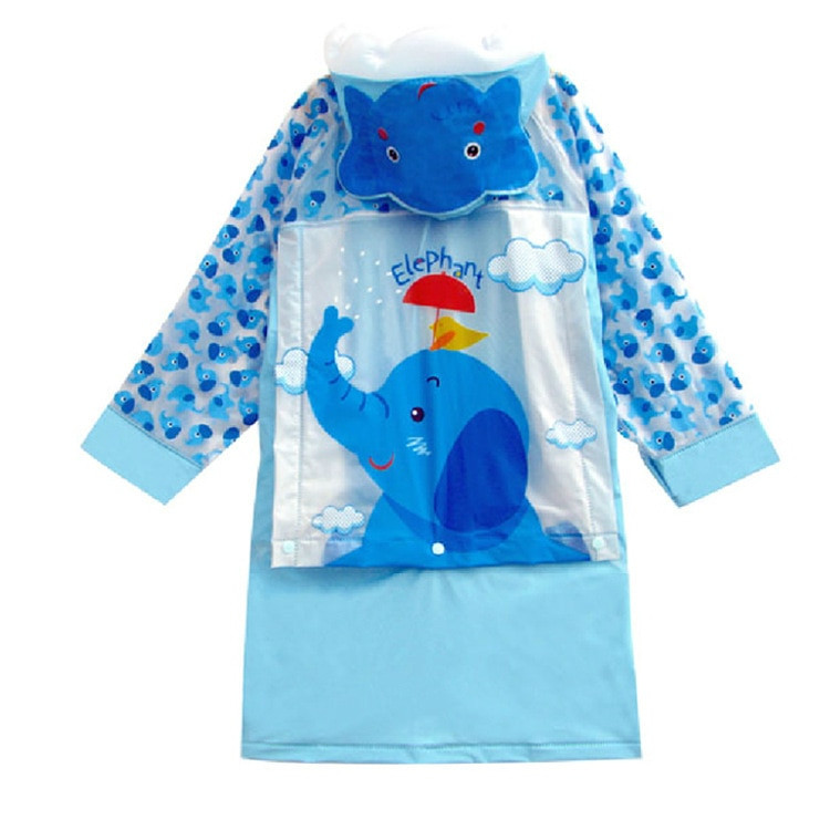 Študentský batoh na opasok Pláštenka pre bábätká Deti kreslený nepremokavý pršiplášť Dievčatá a chlapci Nepremokavé pončo Pláštenka
