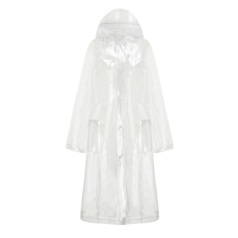 Priehľadný priehľadný pršiplášť pre ženy a mužov, nepriepustný pršiplášť, jaskynná bunda pre dospelých, vonkajšia EVA plastová pršiplášťová bunda