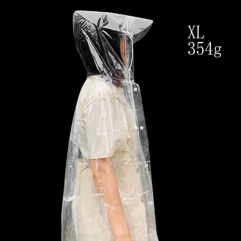 Priehľadný pršiplášť, viacúčelový, dlhý, jednodielny, pre dospelých, pončo, outdoor, cestovanie, lezenie, hory, prenosné pršiplášťové vybavenie, domáci spotrebný materiál