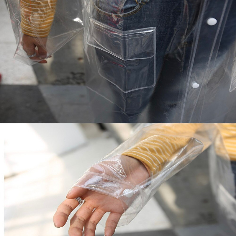 Priehľadný pršiplášť, viacúčelový, dlhý, jednodielny, pre dospelých, pončo, outdoor, cestovanie, lezenie, hory, prenosné pršiplášťové vybavenie, domáci spotrebný materiál