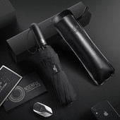 NOVÝ 10K plne automatický dáždnik, veľký vetruodolný, obchodný, trojskladací, darček pre mužov, dáždnik do dažďa, ženy, rodinný, vonkajší, parapluie