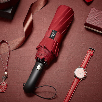 NOVÝ 10K plne automatický dáždnik, veľký vetruodolný, obchodný, trojskladací, darček pre mužov, dáždnik do dažďa, ženy, rodinný, vonkajší, parapluie