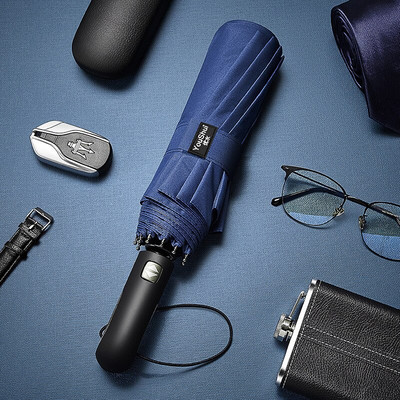 NOVÝ 10K plne automatický dáždnik, veľký vetruodolný, obchodný, trojskladací, darček pre mužov, dáždnik do dažďa, ženy, rodinný, vonkajší, parapluie