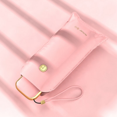 Olycat луксозен мини плосък чадър за дъжд Дамски преносими прозрачни чадъри Слънцезащита UV чадър Чадър за момичета Ветроустойчив външен