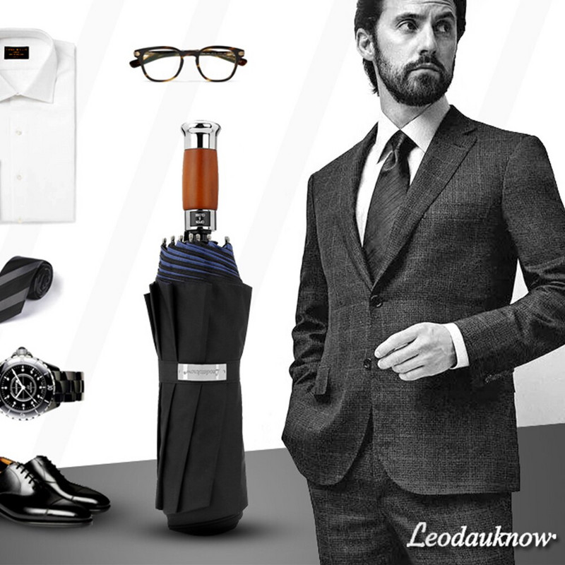 Originálny značkový veľký automatický dáždnik 1,25 metra, obchodný pánsky skladací dáždnik, odolný voči dažďu a vetru, dvojvrstvový golfový dáždnik