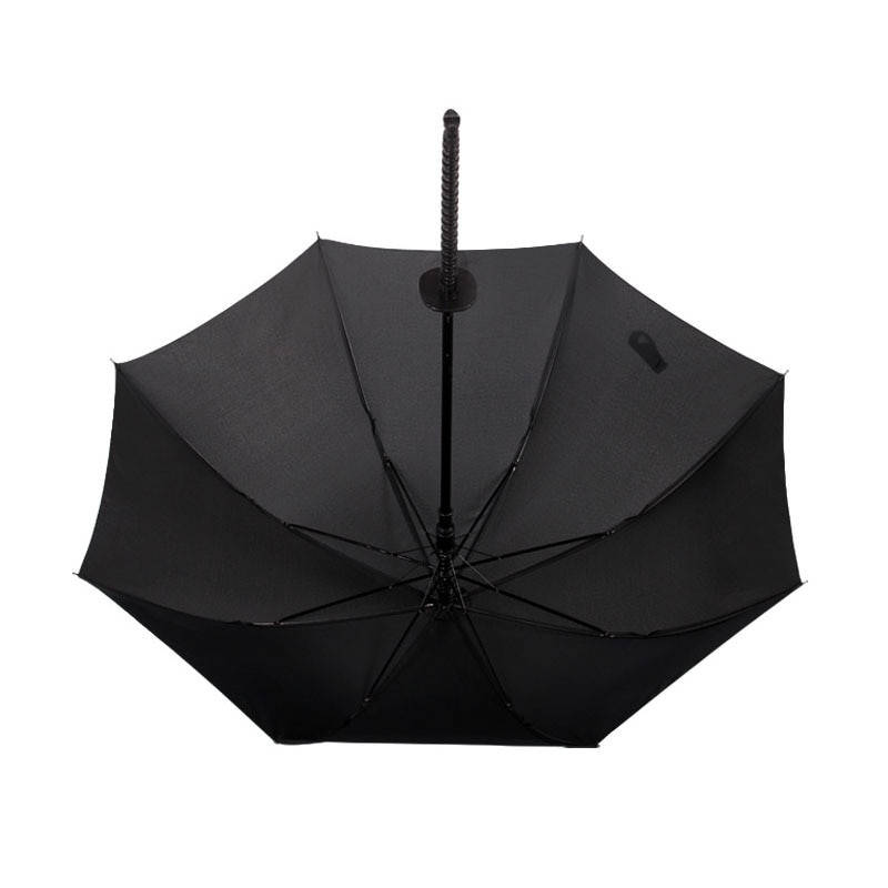 HHYUKIMI Drop Shipping, vėjui atsparus samurajų kardas, saulė, lietingas skėtis, panašus į nindzę, tiesios ilgos rankenos šonkauliai skėčio vadovas atidarytas