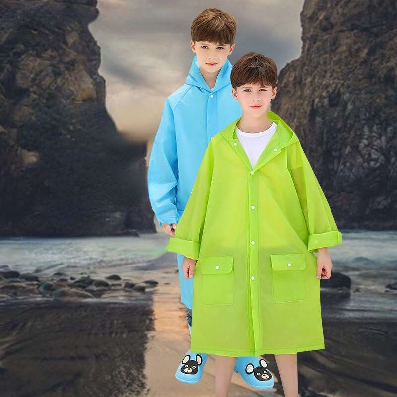 Cestovný turistický pršiplášť pončo študentské vrecko pršiplášť zahustený detský pršiplášť EVA pršiplášť