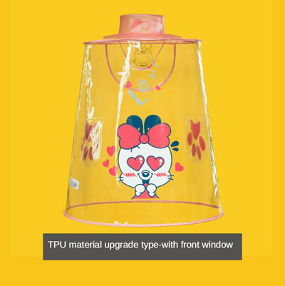 Detský pršiplášť Babudou, 360-stupňová ochrana, ochrana pre materské školy, kreslený film, jednodielny pršiplášť z nového materiálu EVA