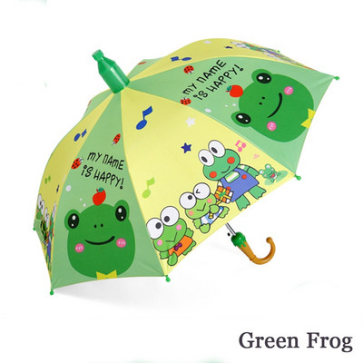 2021 Horúci detský dvojvrstvový dáždnik s kreslenými zvieratkami a opaľovacím krémom, dlhý dáždnik pre chlapcov a dievčatá, rukoväť, doprava zdarma